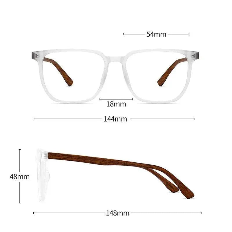 Unisex Square Full Rim Acetate Prescription Glasses 752323 — view 5 | Rx Spectacle