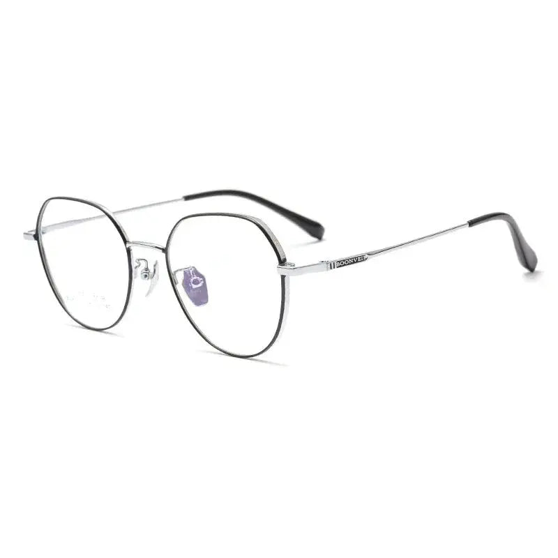 Women's Polygon Full Rim Titanium Prescription Glasses 87007 — view 9 | Rx Spectacle