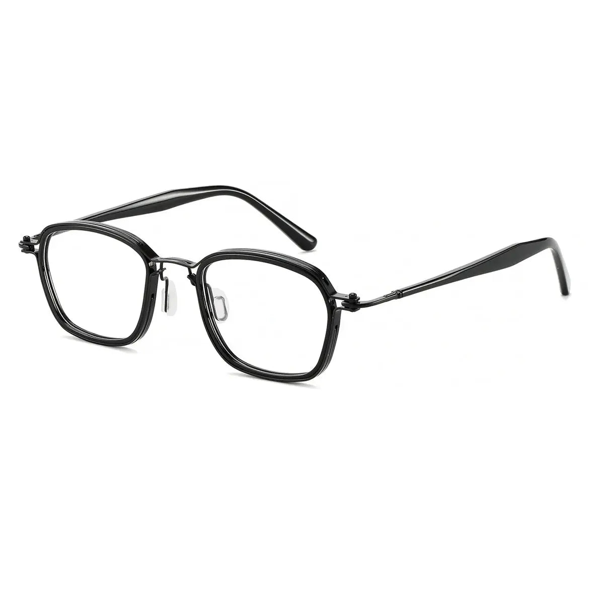 Men's Square Full Rim Titanium Prescription Glasses 586100 — view 3 | Rx Spectacle