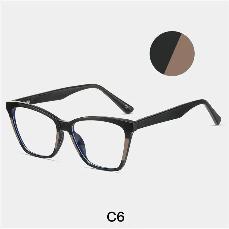 Women's Cat Eye Full Rim TR90 Prescription Glasses 8722 — view 7 | Rx Spectacle