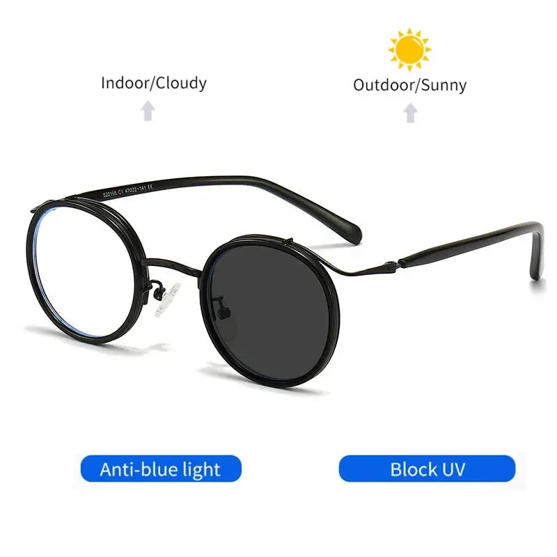 Unisex Round Full Rim Acetate Reading Glasses 22105 — view 4 | Rx Spectacle