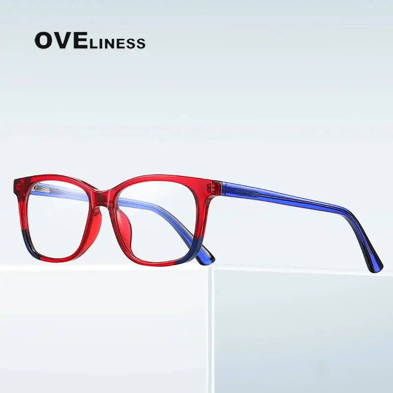 Unisex Square Full Rim Titanium Prescription Glasses 20206 — view 2 | Rx Spectacle