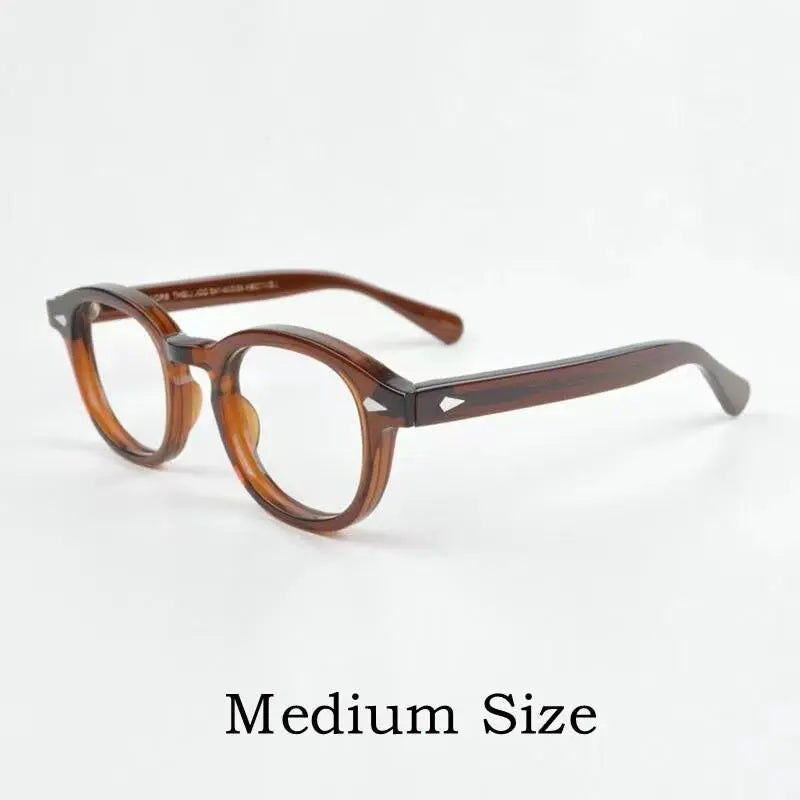 Unisex Round Full Rim Acetate Prescription Glasses Y1915 — view 13 | Rx Spectacle