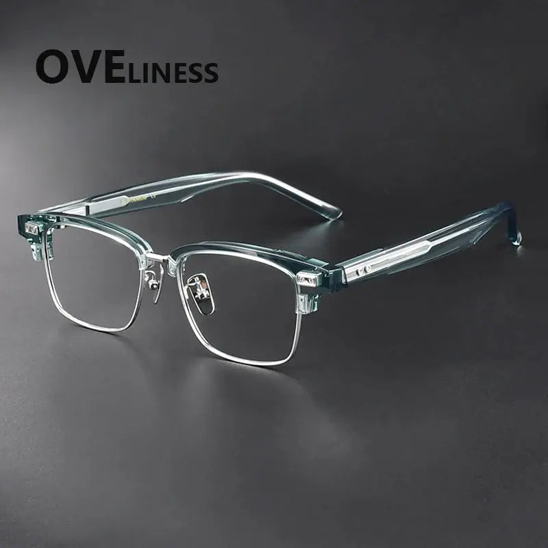 Women's Square Full Rim Titanium Prescription Glasses 369917 — view 4 | Rx Spectacle