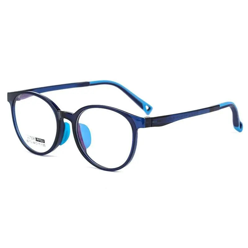 Unisex Round Full Rim Ultem Prescription Glasses 8210S — view 5 | Rx Spectacle