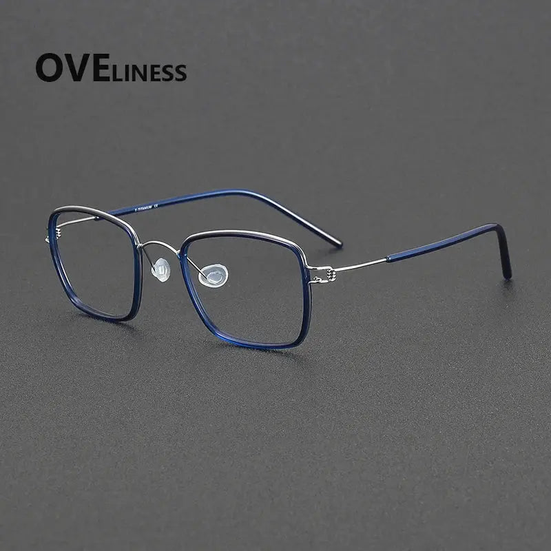 Women's Polygon Full Rim Titanium Prescription Glasses 381048 — view 3 | Rx Spectacle