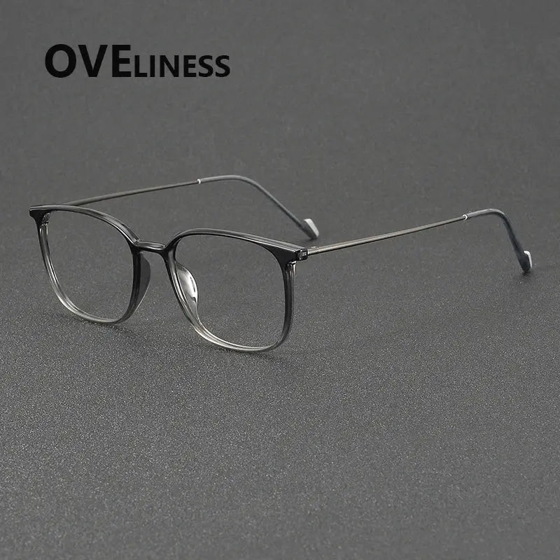 Women's Square Full Rim Titanium Prescription Glasses 922345 — view 3 | Rx Spectacle