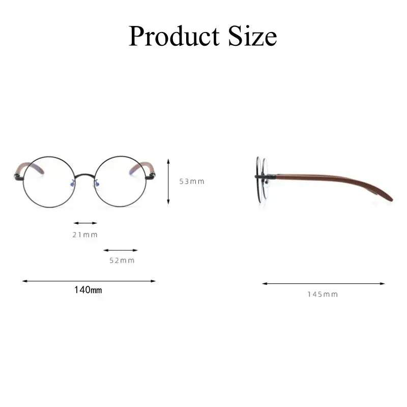Unisex Round Full Rim TR90 Prescription Glasses 00102 — view 3 | Rx Spectacle