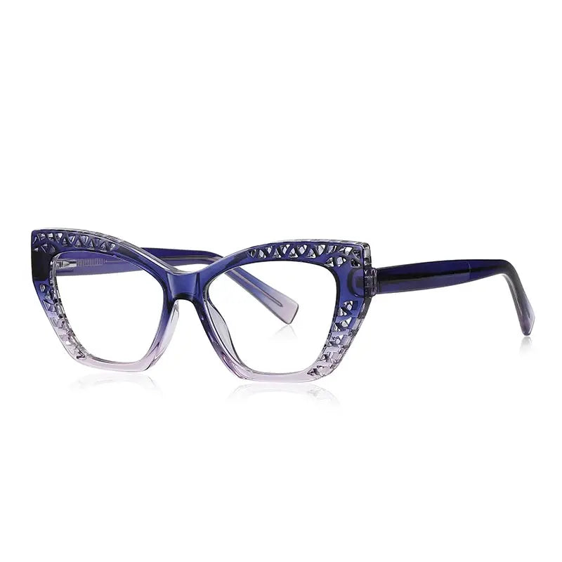 Women's Cat Eye Full Rim Titanium Prescription Glasses 842182 — view 8 | Rx Spectacle