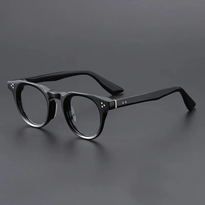 Unisex Browline Full Rim Acetate Prescription Glasses 655008 — view 3 | Rx Spectacle