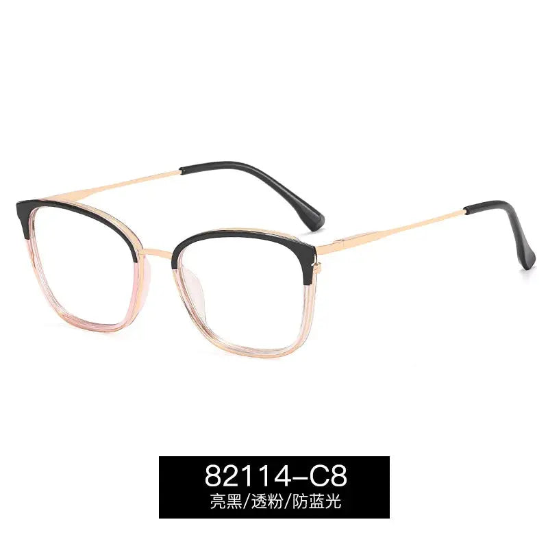 Women's Cat Eye Full Rim TR90 Prescription Glasses 82114 — view 6 | Rx Spectacle