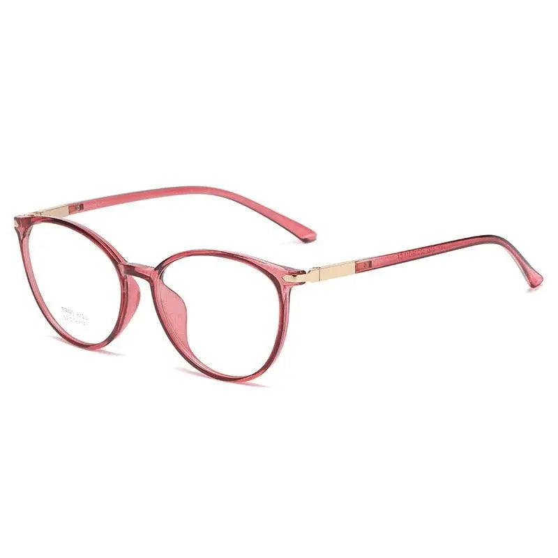 Women's Round Full Rim TR90 Prescription Glasses 8123 — view 3 | Rx Spectacle