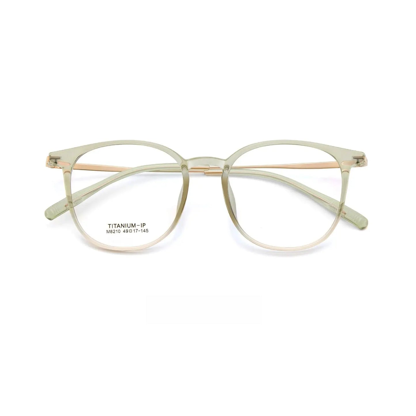 Unisex Square Full Rim Titanium Prescription Glasses 8210 — view 7 | Rx Spectacle