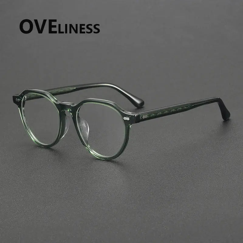 Unisex Oval Full Rim Acetate Prescription Glasses 88098 — view 7 | Rx Spectacle