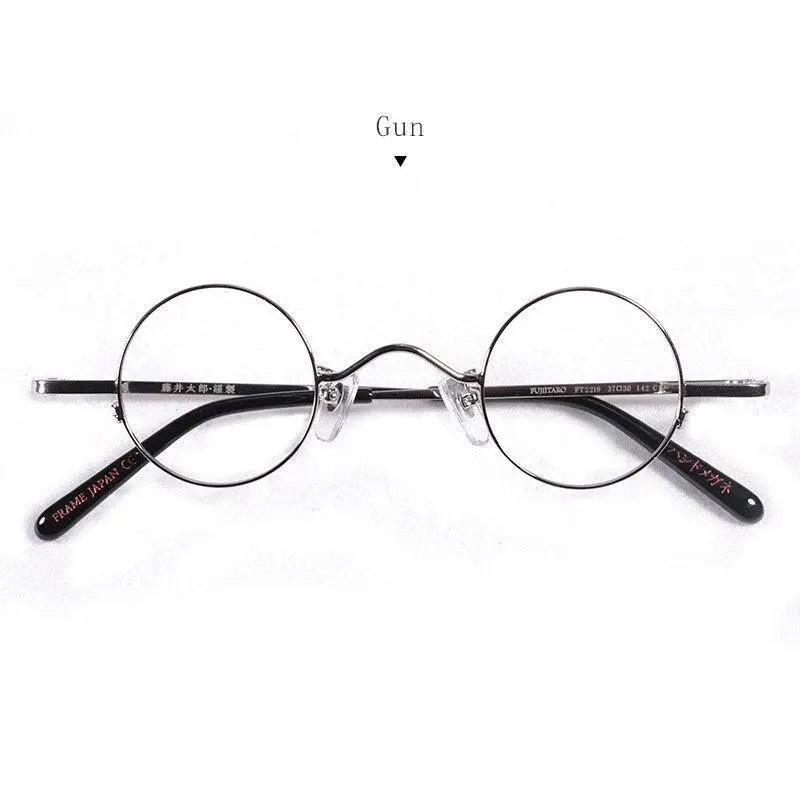 Unisex Round Full Rim Titanium Prescription Glasses Ft2219 — view 5 | Rx Spectacle