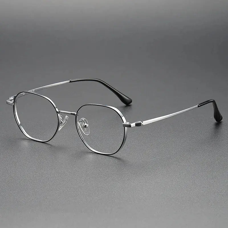 Women's Polygon Full Rim Titanium Prescription Glasses 124208 — view 6 | Rx Spectacle