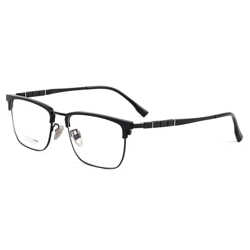 Women's Square Full Rim Titanium Prescription Glasses 969018 — view 5 | Rx Spectacle
