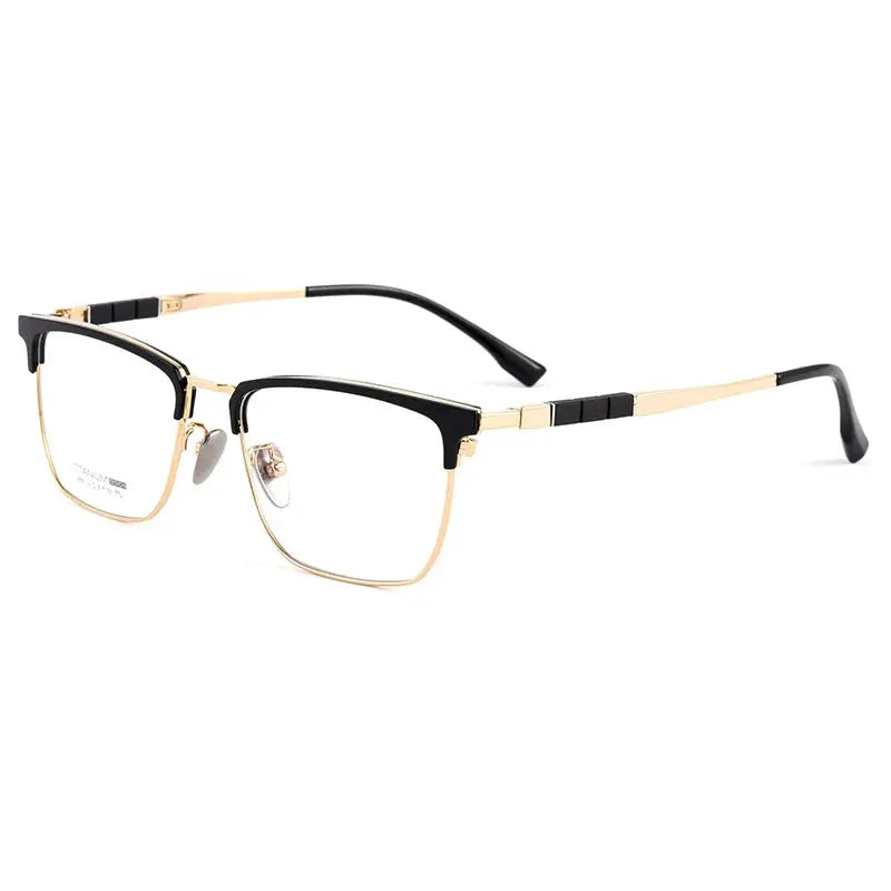 Women's Square Full Rim Titanium Prescription Glasses 969018 — view 4 | Rx Spectacle