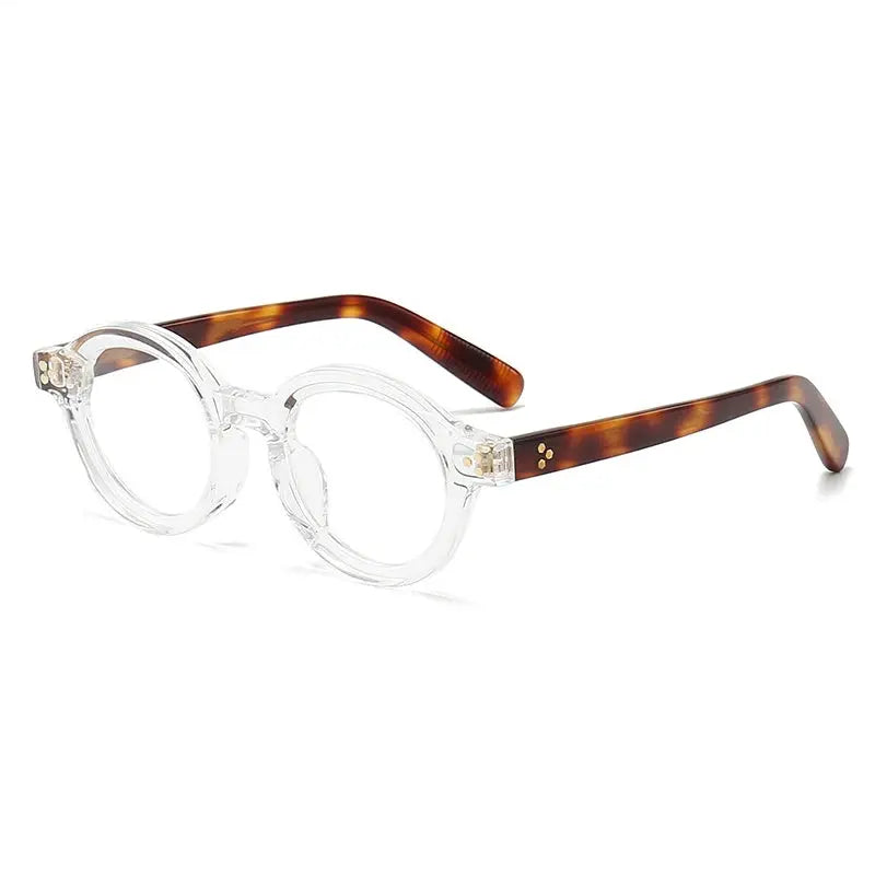 Unisex Round Full Rim Acetate Prescription Glasses 94148 — view 4 | Rx Spectacle
