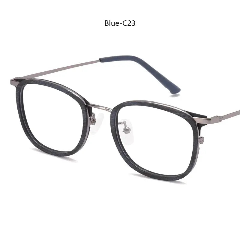 Women's Square Full Rim Titanium Prescription Glasses 98095 — view 4 | Rx Spectacle