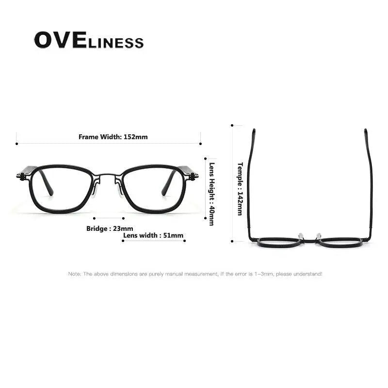 Unisex Round Full Rim Titanium Prescription Glasses 5861 — view 8 | Rx Spectacle