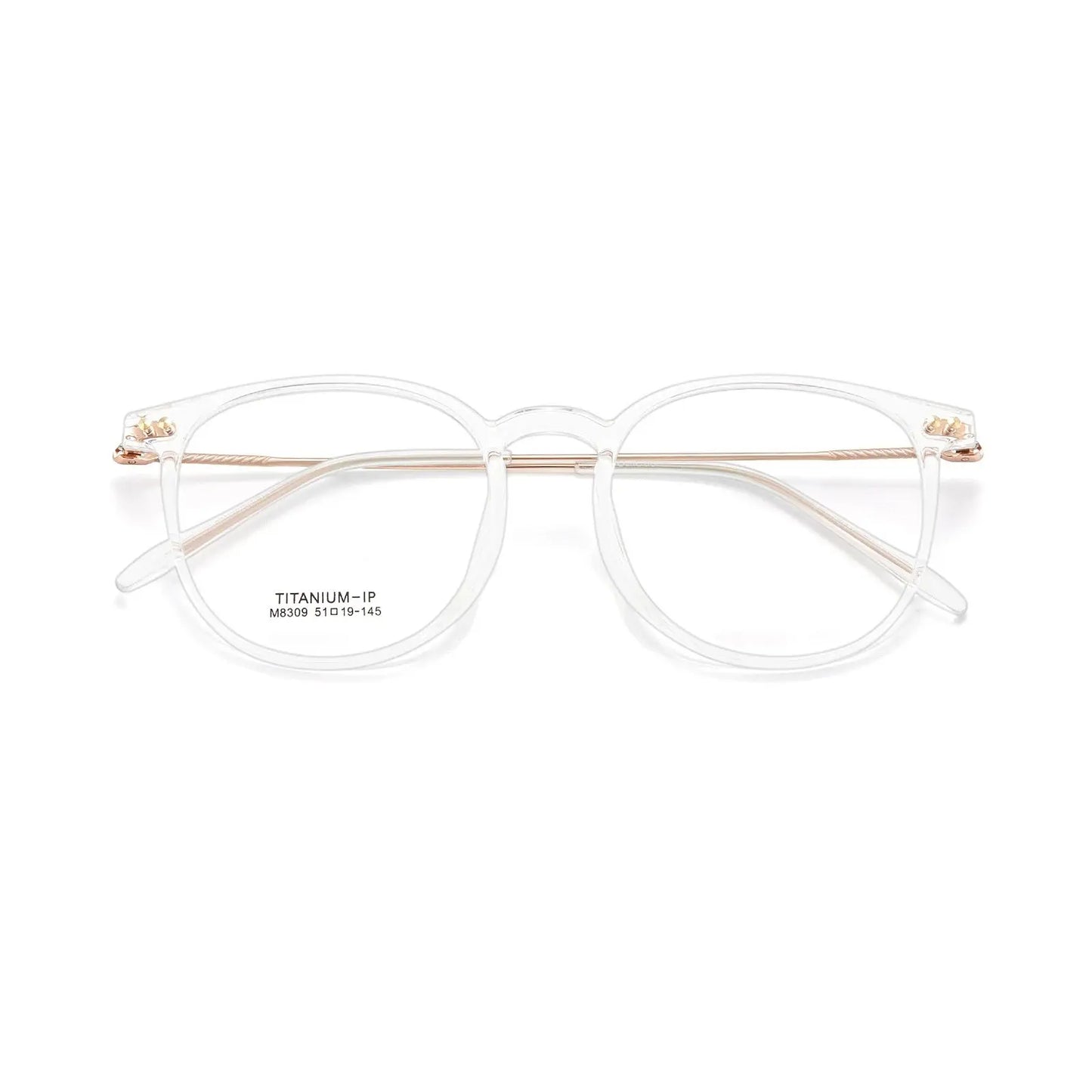 Unisex Square Full Rim Titanium Prescription Glasses 638309 — view 4 | Rx Spectacle