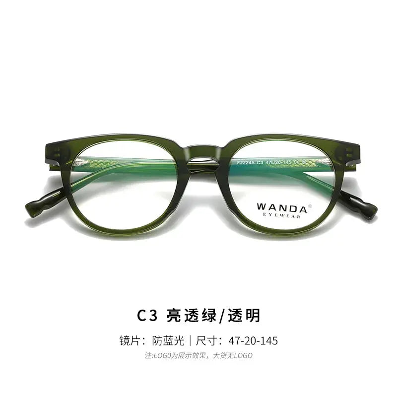 Women's Round Full Rim TR90 Prescription Glasses 22245 — view 4 | Rx Spectacle