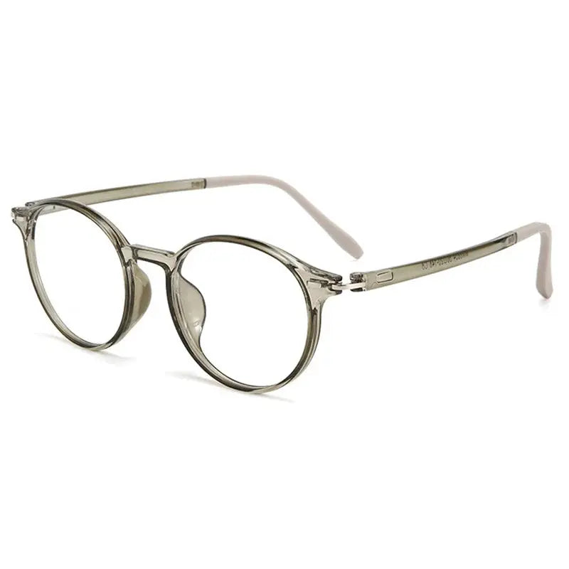 Women's Round Full Rim TR90 Prescription Glasses 46854 — view 3 | Rx Spectacle