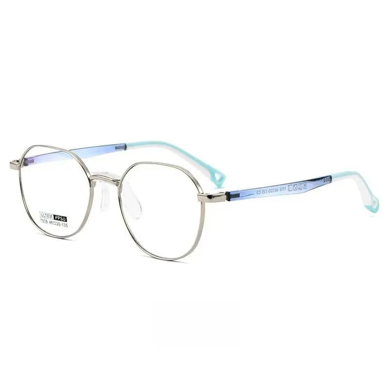 Unisex Square Full Rim Alloy Prescription Glasses 7509s — view 8 | Rx Spectacle
