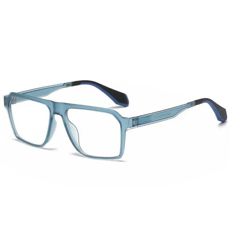 Men's Square Full Rim Titanium Sports Glasses 02004 — view 4 | Rx Spectacle
