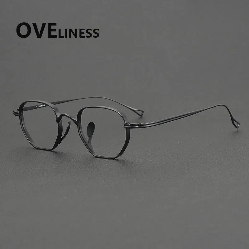 Men's Polygon Full Rim Titanium Prescription Glasses 29919 — view 5 | Rx Spectacle