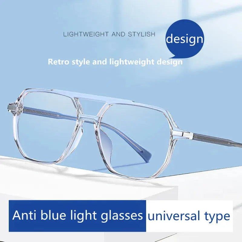 Unisex Oval Full Rim Acetate Double Bridge Prescription Glasses 7821 — view 2 | Rx Spectacle