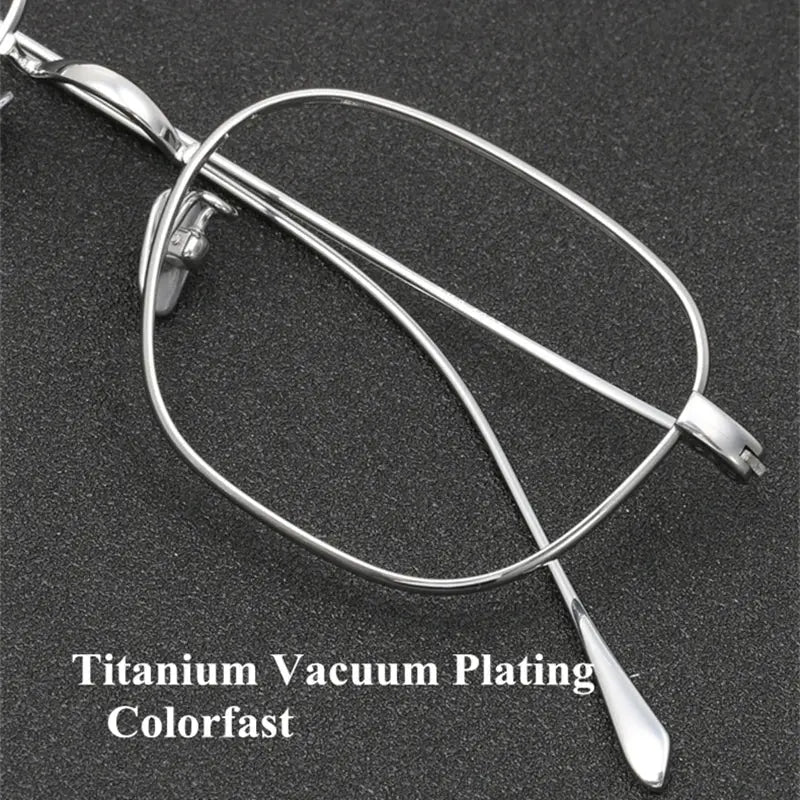 Unisex Square Full Rim Titanium Prescription Glasses 199gms — view 4 | Rx Spectacle