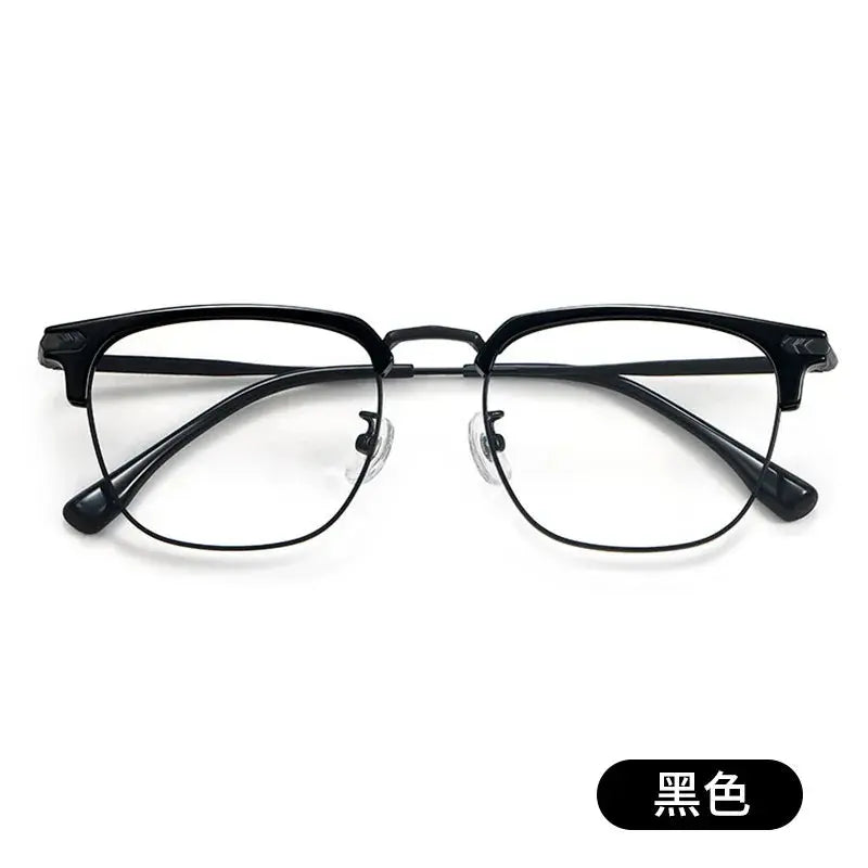Unisex Square Full Rim Titanium Prescription Glasses 122601 — view 5 | Rx Spectacle