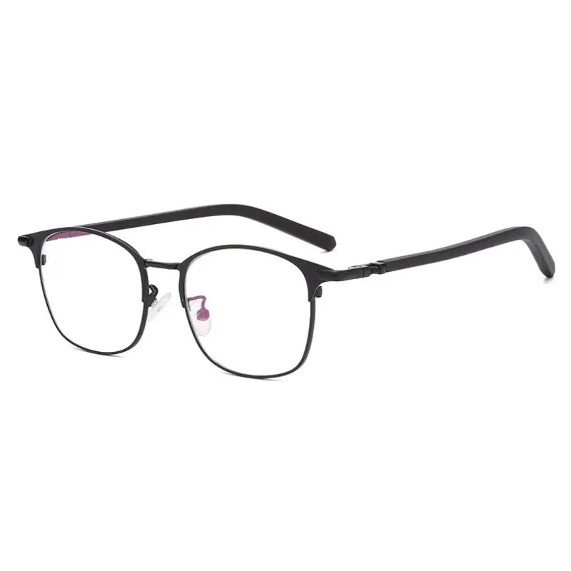 Unisex Oval Full Rim Stainless Steel Prescription Glasses 72218 — view 3 | Rx Spectacle