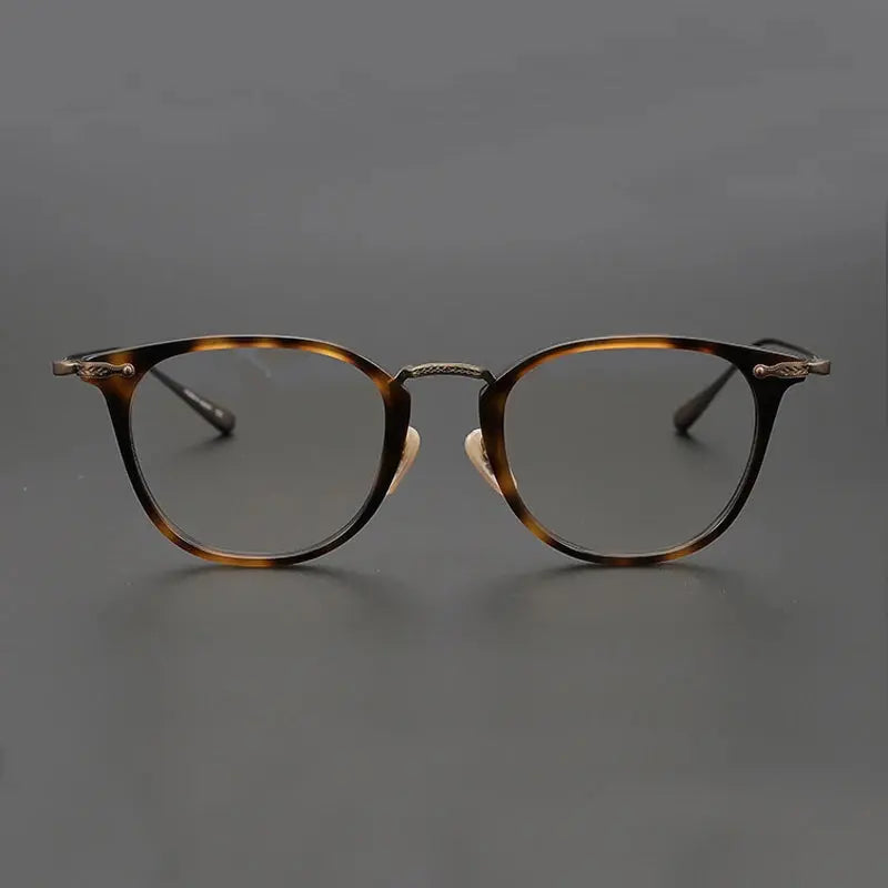 Unisex Square Full Rim Titanium Prescription Glasses 5307 — view 4 | Rx Spectacle