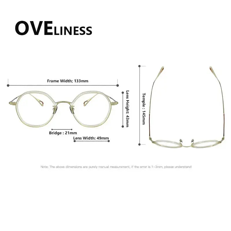Women's Polygon Full Rim Titanium Prescription Glasses 922142 — view 2 | Rx Spectacle