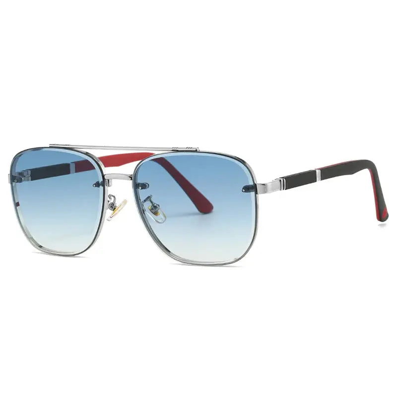 Unisex Square Full Rim Stainless Steel Prescription Glasses 223290 — view 3 | Rx Spectacle