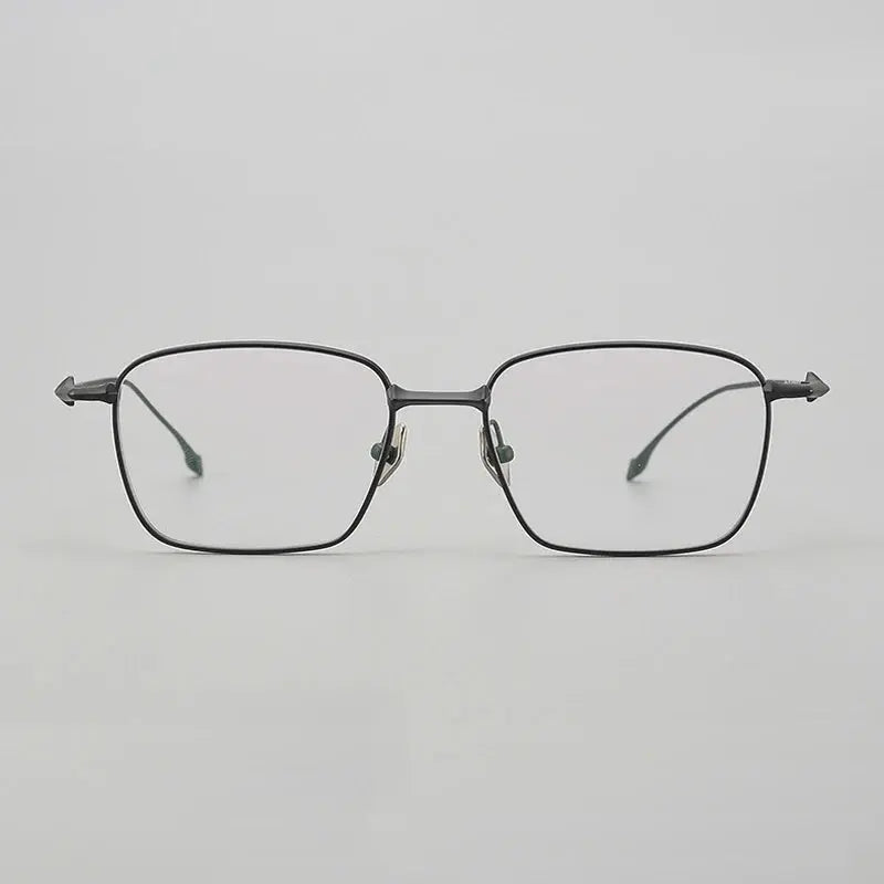 Unisex Irregular Full Rim Titanium Prescription Glasses 94147 — view 1 | Rx Spectacle