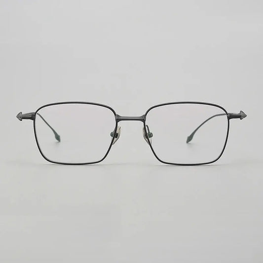 Unisex Irregular Full Rim Titanium Prescription Glasses 94147 — view 1 | Rx Spectacle