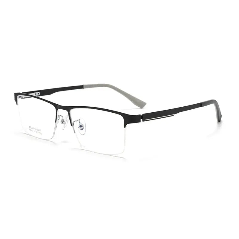 Men's Square Semi-Rimless Prescription Glasses 366802 — view 3 | Rx Spectacle