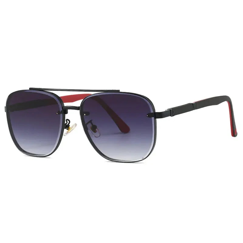 Unisex Square Full Rim Stainless Steel Prescription Glasses 223290 — view 8 | Rx Spectacle