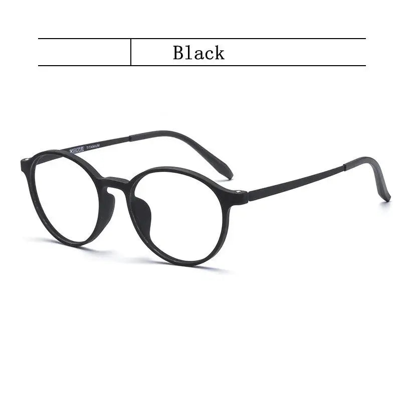 Unisex Round Full Rim Titanium Reading Glasses 3050 — view 5 | Rx Spectacle