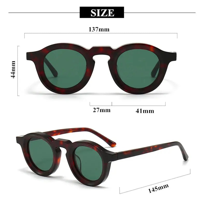 Unisex Round Full Rim Acetate Prescription Glasses 442741 — view 16 | Rx Spectacle