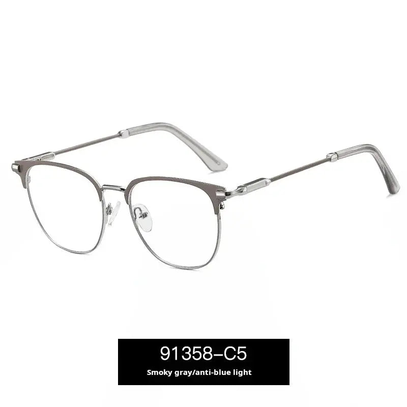 Women's Oval Full Rim Alloy Prescription Glasses 91358 — view 5 | Rx Spectacle