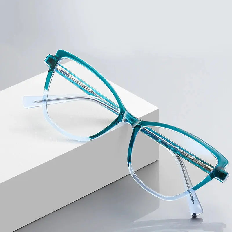 Women's Cat Eye Full Rim TR90 Prescription Glasses J2130 — view 5 | Rx Spectacle