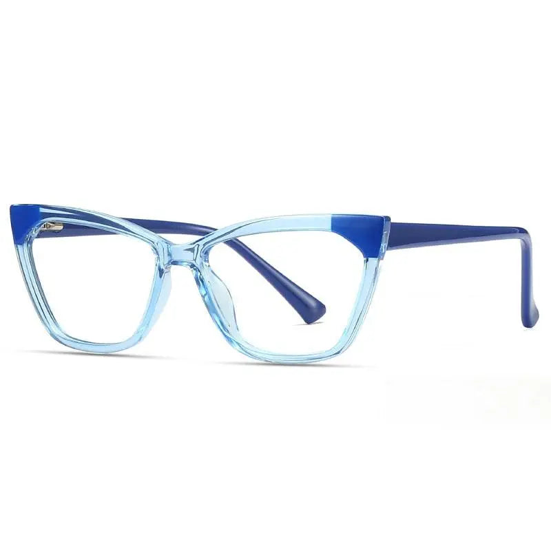 Women's Cat Eye Full Rim Titanium Prescription Glasses 2040 — view 10 | Rx Spectacle