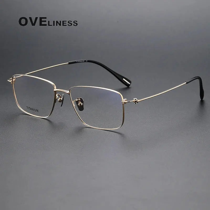 Unisex Polygon Full Rim Titanium Prescription Glasses 380916 — view 5 | Rx Spectacle