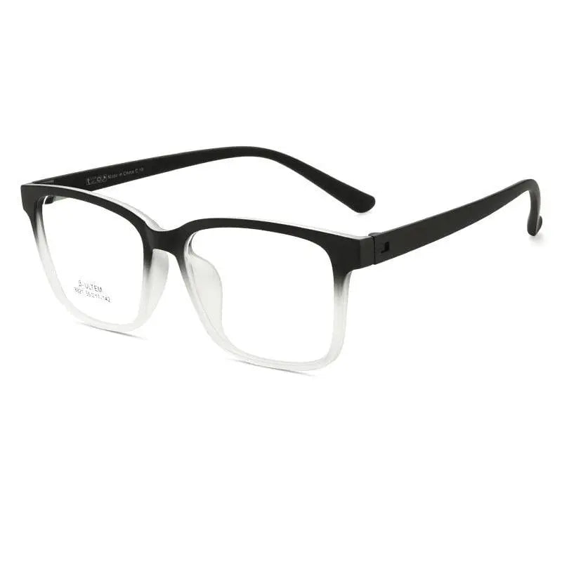 Unisex Square Full Rim TR90 Screwless Prescription Glasses — view 4 | Rx Spectacle