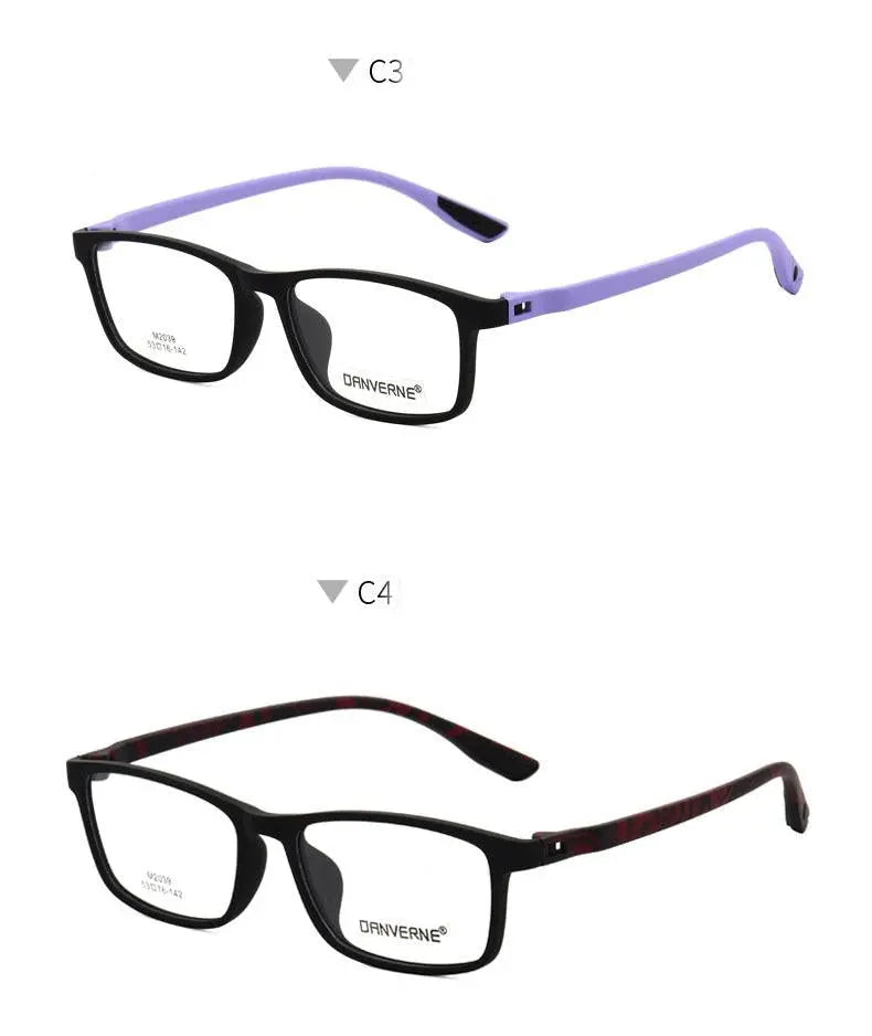 Unisex Square Full Rim Ultem Prescription Glasses M2039 — view 15 | Rx Spectacle